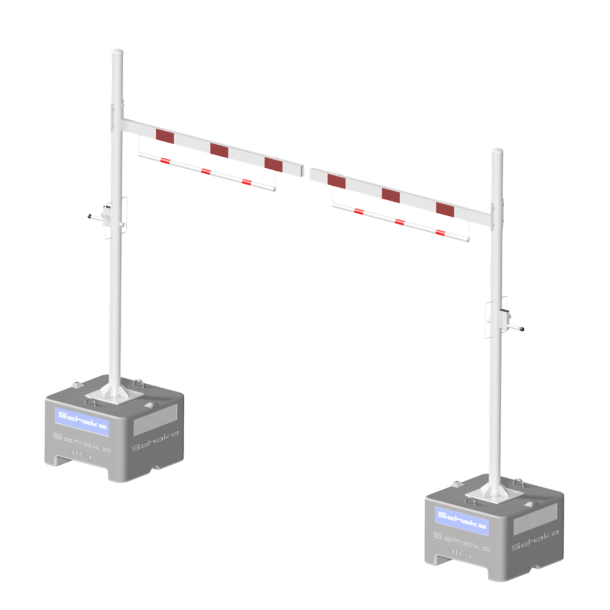 Mobile height limiter | cross tube length: 4000 mm | profile cylinder lock